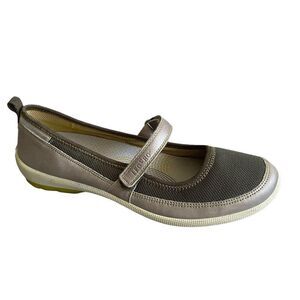 Legero Slip-On Mary Jane Casual Shoes Silver Grey White 8